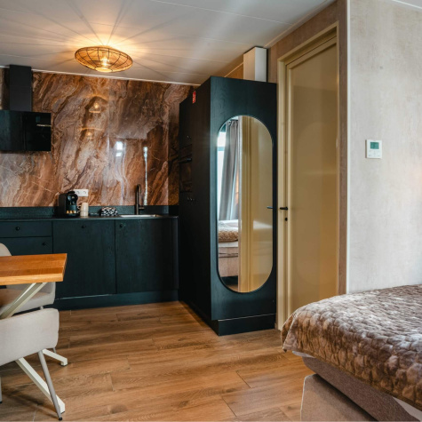 Kom niets tekort in de Studio Kamer van Hotel Biesbosch