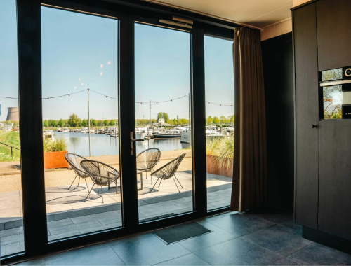 Havenzicht van Familie suite 4 personen in Hotel Biesbosch