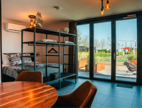 havenuitzicht van Familie suite 4 personen in Hotel Biesbosch