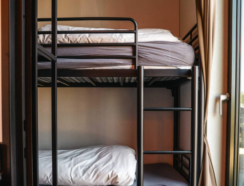 stapelbed van Familie suite 4 personen in Hotel Biesbosch