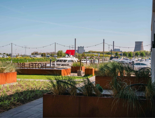 uitzicht Studio kamer 27m2 | Hotel Biesbosch 